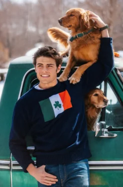 Irish Shamrock Flag Sweater