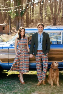 Jeep® x KJP Embroidered Madras Pants- Men's