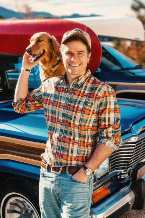 Jeep® x KJP Embroidered Madras Dog Bandana