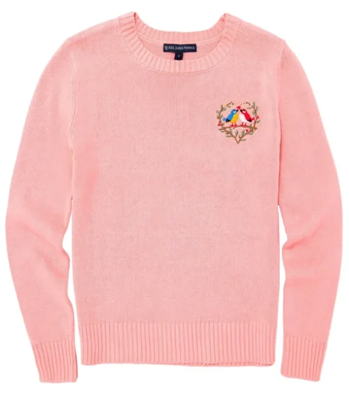 Lovebirds Embroidered Sweater