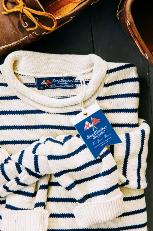 Marina Striped Rollneck Sweater