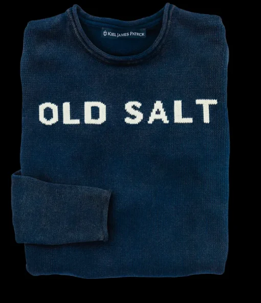 Old Salt Rollneck Sweater Navy