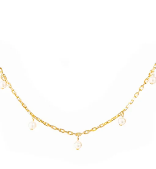 Pearl Drop Layering Necklace