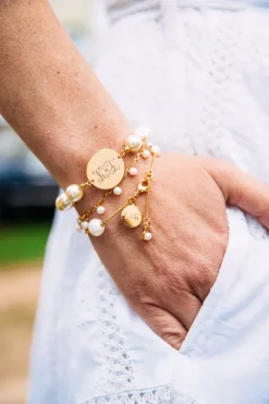 Pearl Monogram Bracelet