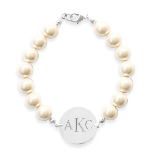Pearl Monogram Bracelet