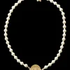 Pearl Monogram Necklace