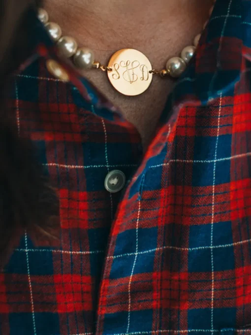 Pearl Monogram Necklace