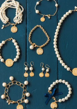 Pearl Monogram Necklace