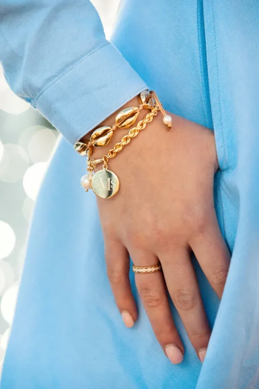 Scalloped Ring - Pearl