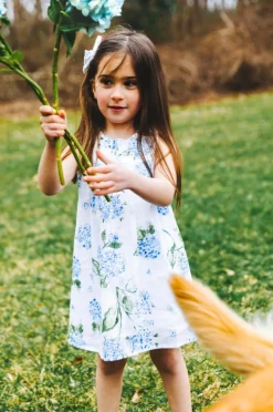 Sconset Hydrangea Kid's Dress