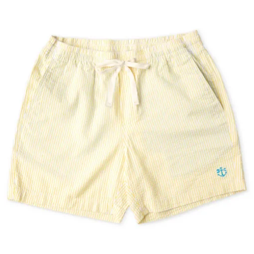 Sunset Sail Seersucker Drawstring Shorts