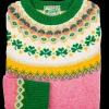 The Pink Fair Isle Irish Sweater