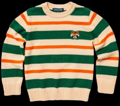 Wilderness Raccoon Striped Kids Sweater
